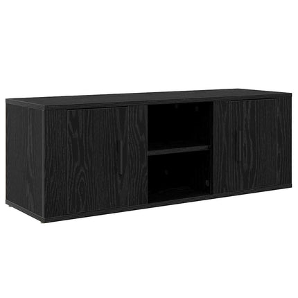 TV-skåp Svart Ek 100 x 31,5 x 35 cm Konstruerat trä