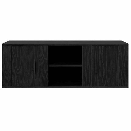 TV-skåp Svart Ek 100 x 31,5 x 35 cm Konstruerat trä