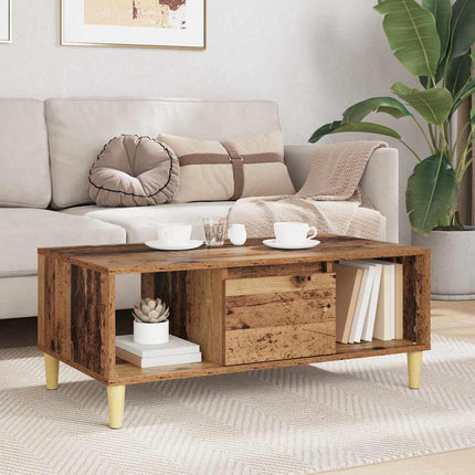 Kaffeebord Gammalt trä 90 x 50 x 26.5 cm Konstruerat trä