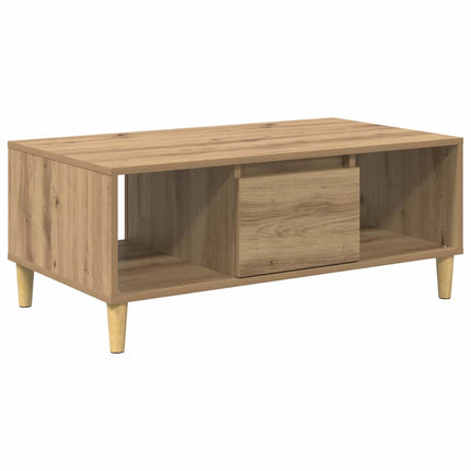 Kaffeebord Artisan Ek 90 x 50 x 26.5 cm Konstruerat trä