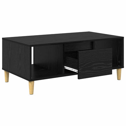 Kaffeebord Svart Ek 90 x 50 x 26.5 cm Konstruerat trä