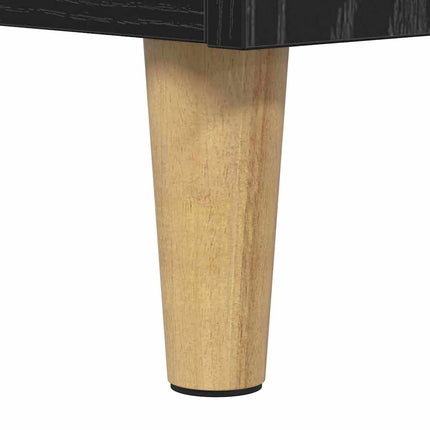 Nattduksbord Svart Ek 60 x 44,5 x 45 cm Konstruerat trä