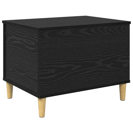 Nattduksbord Svart Ek 60 x 44,5 x 45 cm Konstruerat trä