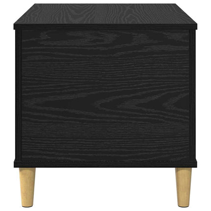 Nattduksbord Svart Ek 60 x 44,5 x 45 cm Konstruerat trä