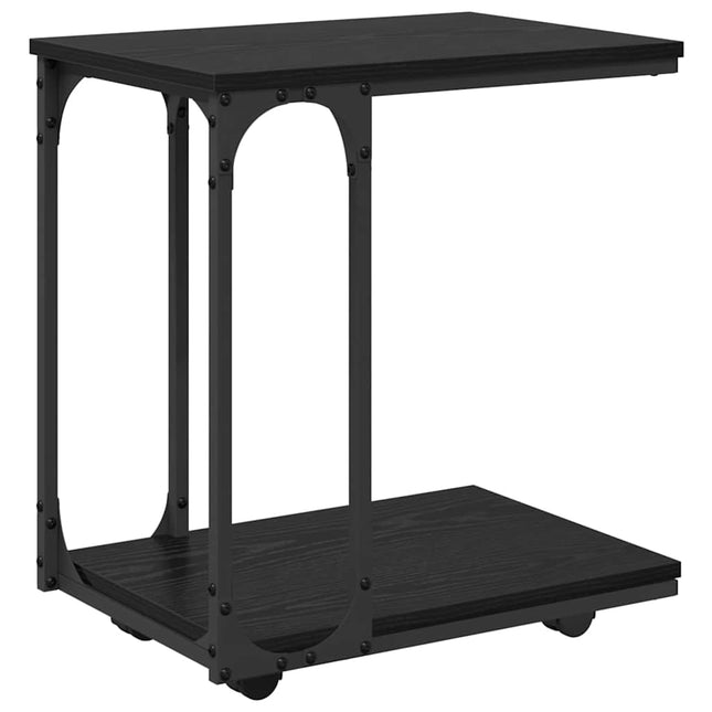 Sidobord Svart Ek 50 x 35 x 55.5 cm Konstruerat trä