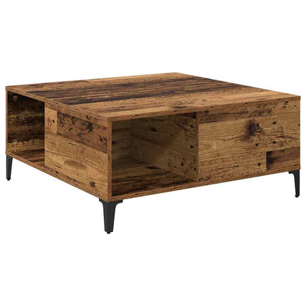 Kaffeebord Gammalt trä 80 x 80 x 36,5 cm Konstruerat trä