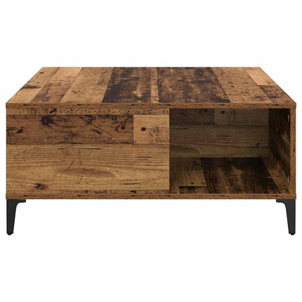 Kaffeebord Gammalt trä 80 x 80 x 36,5 cm Konstruerat trä