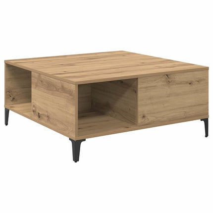 Kaffeebord Artisan Ek 80 x 80 x 36,5 cm Konstruerat trä