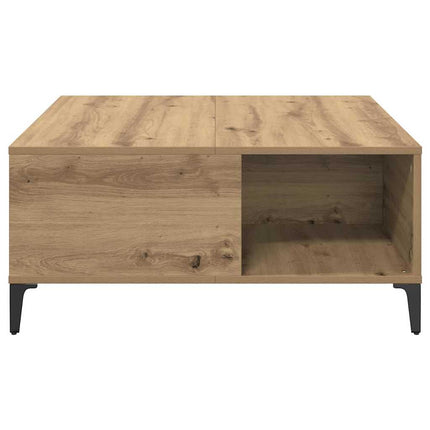 Kaffeebord Artisan Ek 80 x 80 x 36,5 cm Konstruerat trä