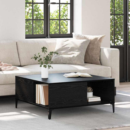 Kaffeebord Svart Ek 80 x 80 x 36,5 cm Konstruerat trä