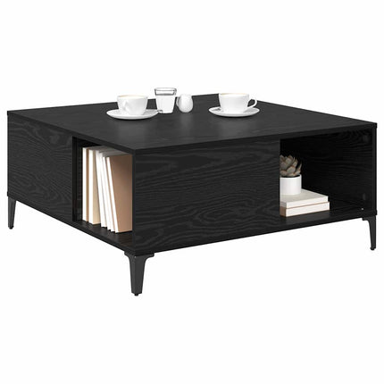 Kaffeebord Svart Ek 80 x 80 x 36,5 cm Konstruerat trä