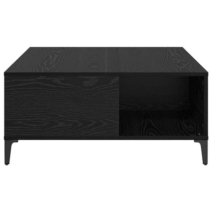 Kaffeebord Svart Ek 80 x 80 x 36,5 cm Konstruerat trä