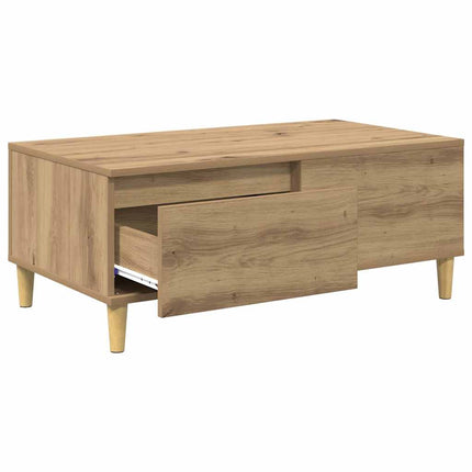 Kaffeebord Artisan Ek 90 x 50 x 35 cm Konstruerat trä