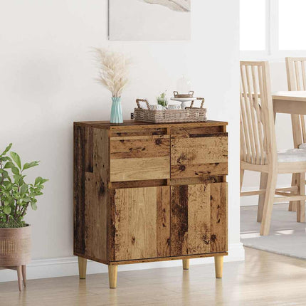 Sideboard Gammalt trä 60 x 35 x 70 cm Konstruerat trä