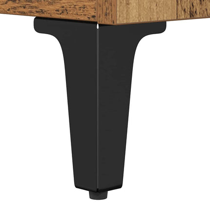 Sideboard Gammalt trä 60 x 35 x 70 cm Konstruerat trä och järn