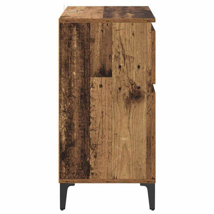 Sideboard Gammalt trä 60 x 35 x 70 cm Konstruerat trä och järn