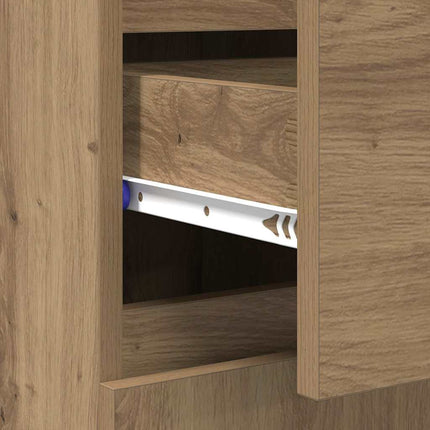 Sideboard Artisan Ek 60 x 35 x 70 cm Konstruerat trä och järn
