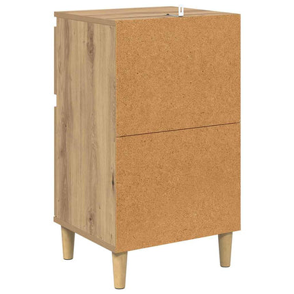 Nattduksbord 2 pcs Artisan Ek 40 x 35 x 70 cm Konstruerat trä