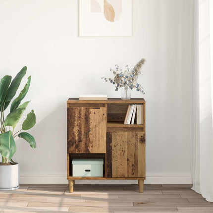 Sideboard Gammalt trä 35 x 60 x 70 cm Konstruerat trä