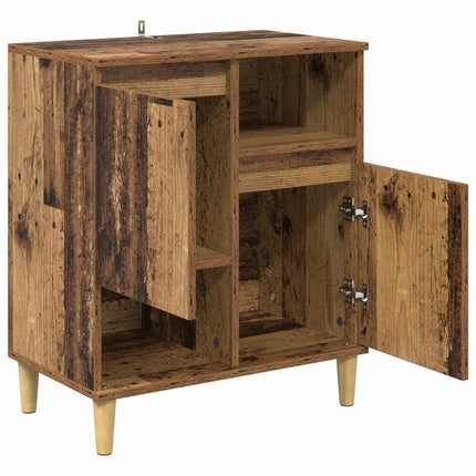 Sideboard Gammalt trä 35 x 60 x 70 cm Konstruerat trä