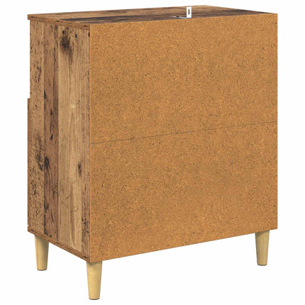 Sideboard Gammalt trä 35 x 60 x 70 cm Konstruerat trä