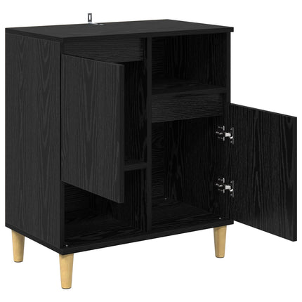 Sideboard Svart ek 35 x 60 x 70 cm Konstruerat trä