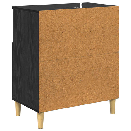 Sideboard Svart ek 35 x 60 x 70 cm Konstruerat trä