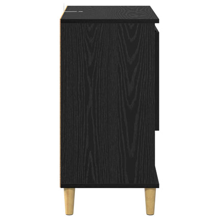 Sideboard Svart ek 35 x 60 x 70 cm Konstruerat trä