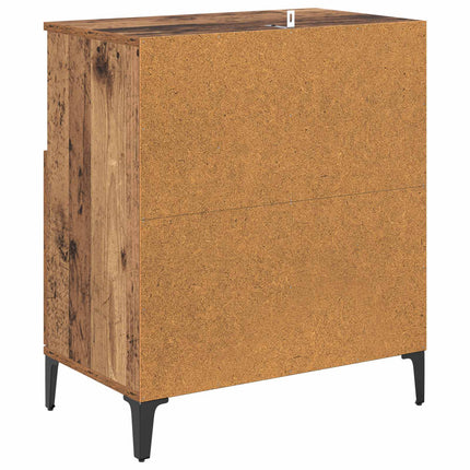 Sideboard Gammalt trä 60 x 35 x 70 cm Konstruerat trä