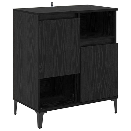 Sideboard Svart Ek 60 x 35 x 70 cm Konstruerat trä