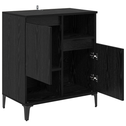 Sideboard Svart Ek 60 x 35 x 70 cm Konstruerat trä