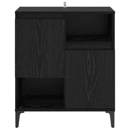Sideboard Svart Ek 60 x 35 x 70 cm Konstruerat trä