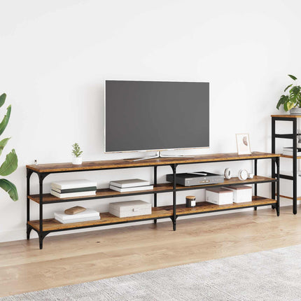 TV-skåp Gammalt trä 200 x 30 x 50 cm Konstruerat trä och järn
