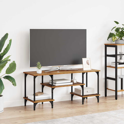 TV-skåp Gammalt trä 102 x 35 x 45,5 cm Konstruerat trä och järn