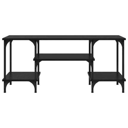 TV-skåp Svart Ek 102 x 35 x 45,5 cm Konstruerat trä och järn