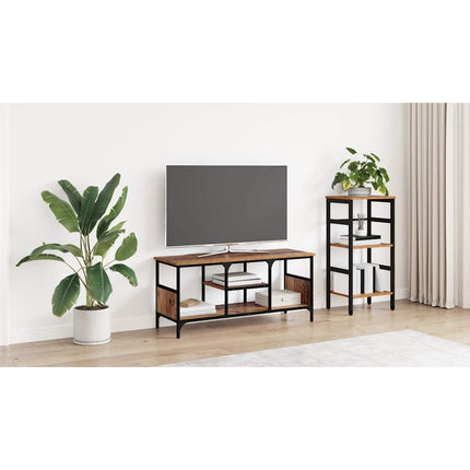 TV-skåp Gammalt trä 100 x 35 x 45 cm Konstruerat trä och järn