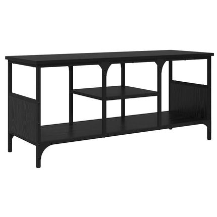 TV-skåp Svart Ek 100 x 35 x 45 cm Konstruerat trä och järn