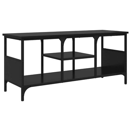 TV-skåp Svart Ek 100 x 35 x 45 cm Konstruerat trä och järn