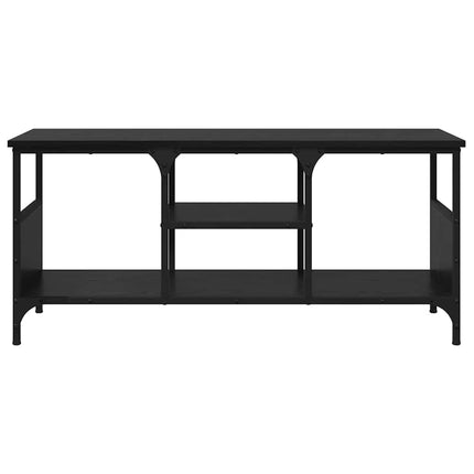 TV-skåp Svart Ek 100 x 35 x 45 cm Konstruerat trä och järn