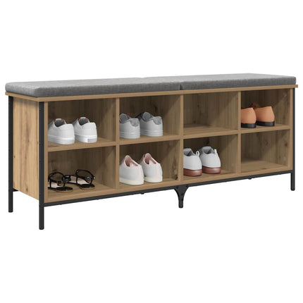 Skoskåp Artisan Ek 131 x 35 x 50 cm Konstruerat trä och järn
