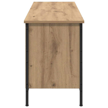 Skoskåp Artisan Ek 131 x 35 x 50 cm Konstruerat trä och järn