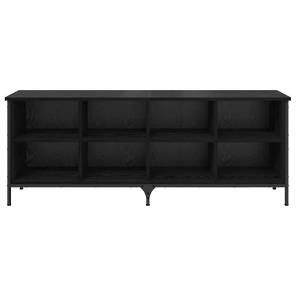 Skoskåp Svart Ek 131 x 35 x 50 cm Konstruerat trä och järn