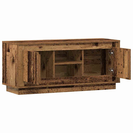 TV-skåp 102 x 35 x 45 cm Gammalt trä Konstruerat trä