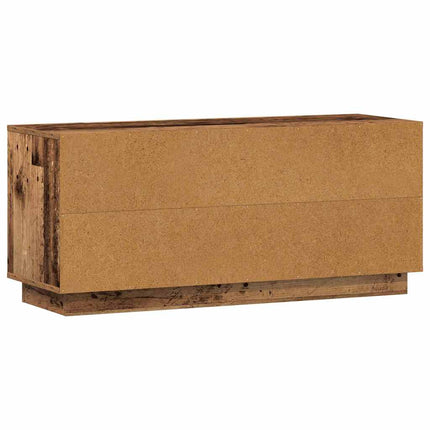 TV-skåp 102 x 35 x 45 cm Gammalt trä Konstruerat trä