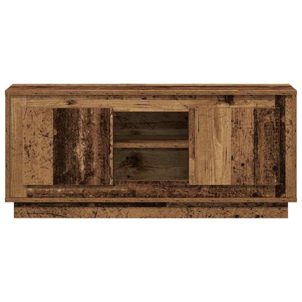 TV-skåp 102 x 35 x 45 cm Gammalt trä Konstruerat trä