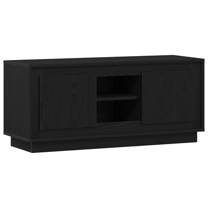 TV-skåp Svart Ek 102 x 35 x 45 cm Konstruerat trä