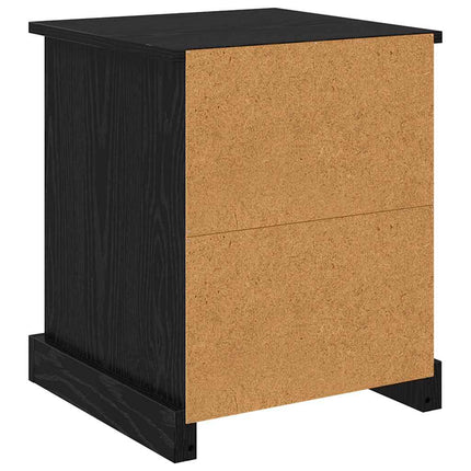 Nattduksbord Svart Ek 39 x 39 x 47,5 cm Konstruerat trä