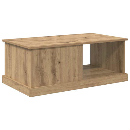 Kaffeebord med låda Artisan Ek 90 x 50 x 35 cm Konstruerat trä