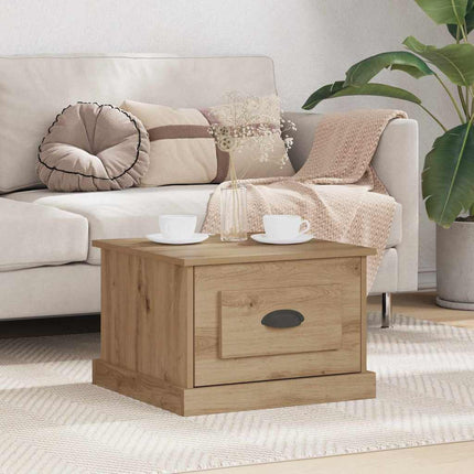 Kaffeebord med låda Artisan Ek 50 x 50 x 35 cm Konstruerat trä