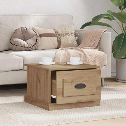 Kaffeebord med låda Artisan Ek 50 x 50 x 35 cm Konstruerat trä
